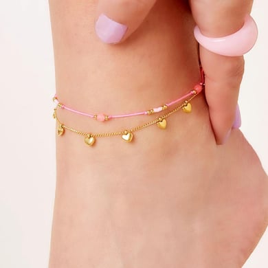 Anklet heart charms h5 Picture3